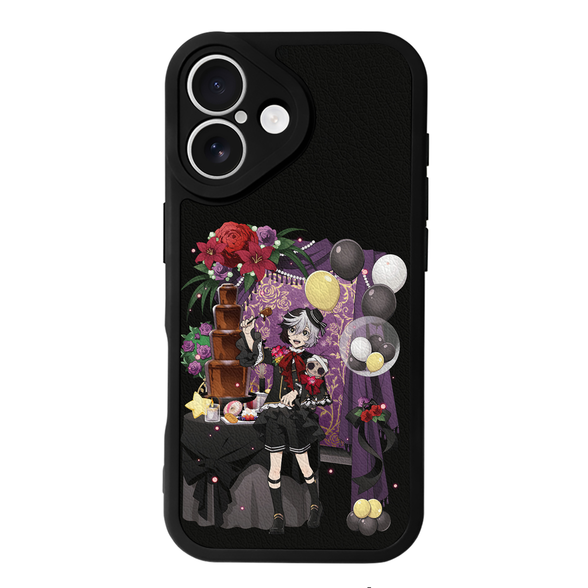 （画像用） 文豪ストレイドッグス Bungo Stray Dogs 【iPhone 16シリーズ対応】シリコンスマホケース（レザー調） 材質：シリコン